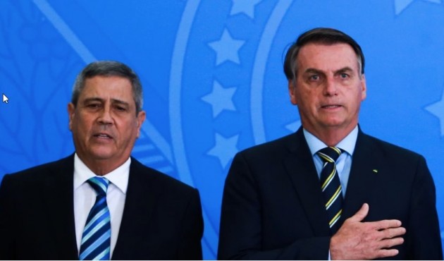 “Pretendo anunciar nos próximos dias o general Braga Neto como vice”, diz Bolsonaro