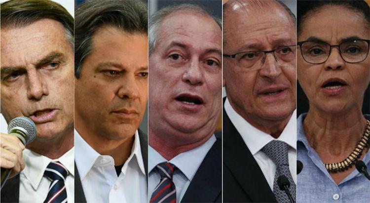 Bolsonaro oscila de 26% para 28% e Haddad cresce de 8% para 19%